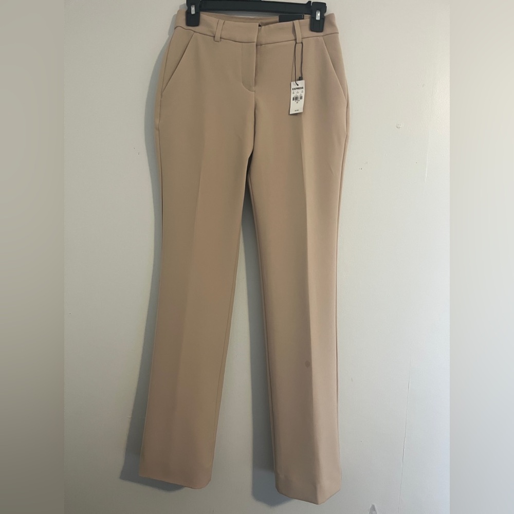 Express Boot Low Rise Chinos - Tan